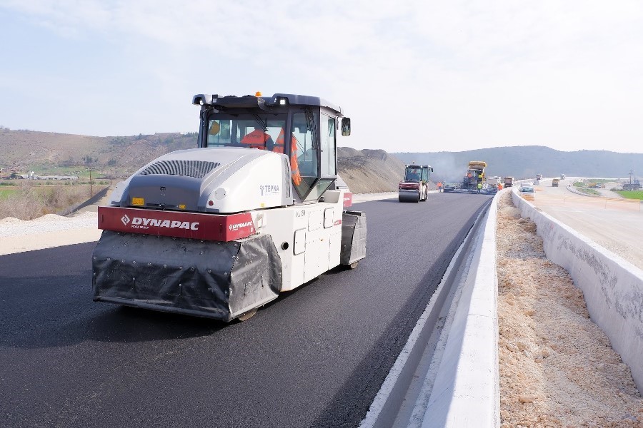 Στο 94,5 % οι εργασίες στο νότιο τμήμα του δρόμου